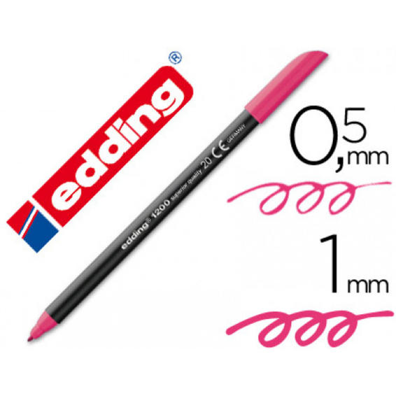 Compra Rotulador Edding Punta Fibra 1200 Magenta N 20 Punta Redonda 0 5 Mm