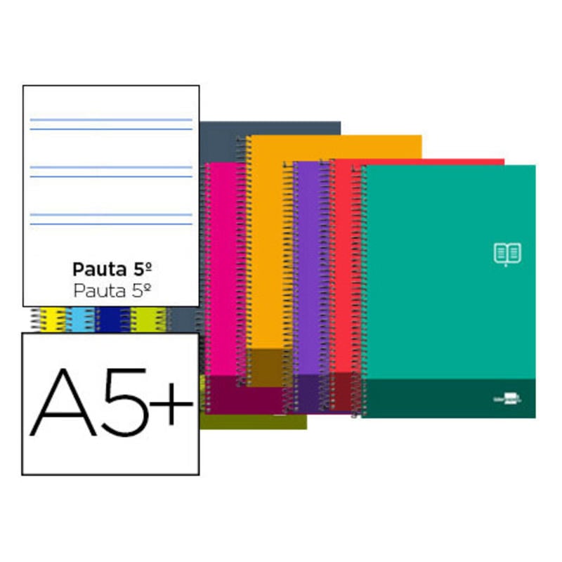 Cuaderno Espiral Liderpapel Cuarto Discover Tapa Blanda H Gr Pauta