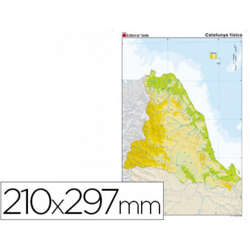 Mapa Mudo Catalunya 3436