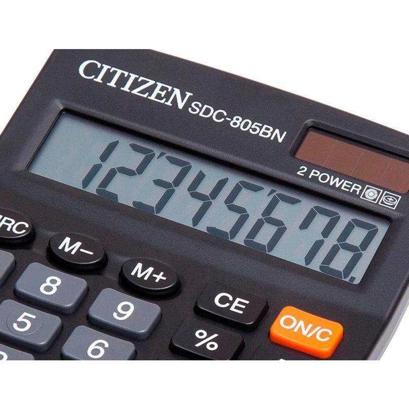 Compra Calculadora Citizen Sobremesa Sdc-805 Bn 8 Digitos